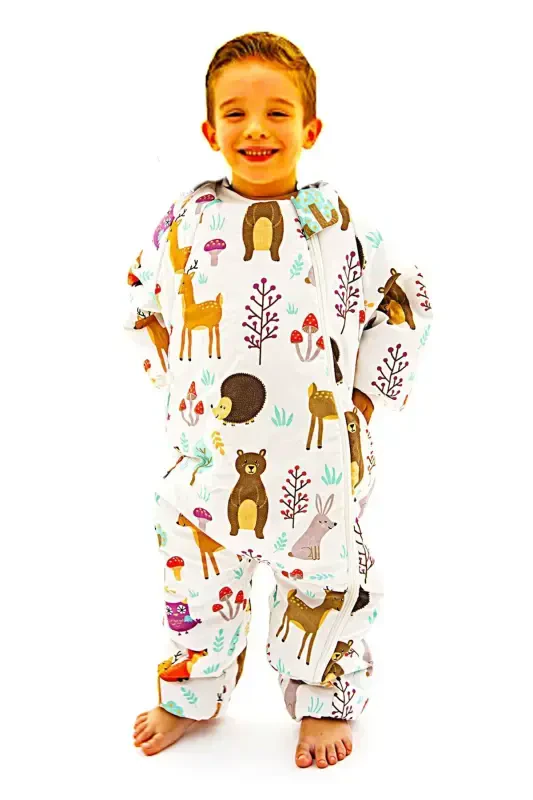Thick Winter Sleeping Bag 2.5 Tog Girls & Boys Baby Cute Animals Sleeping Bag - 5