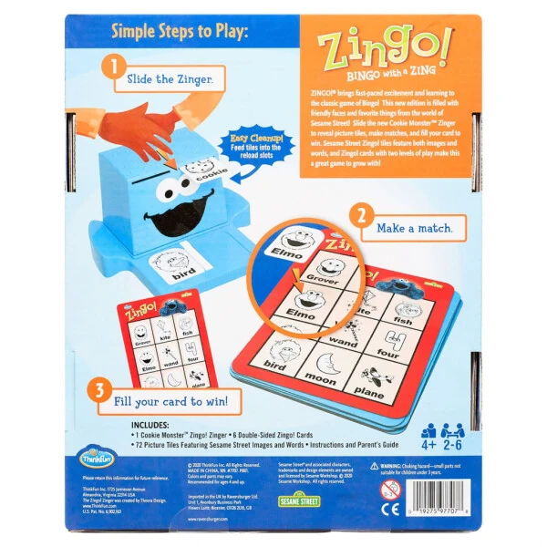 ThinkFun Sesame Street Zingo! Game - 6