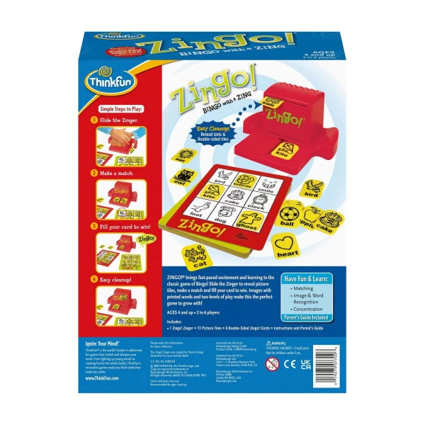 ThinkFun Zingo! Family Board Game for Children Ages 4 & up - 4