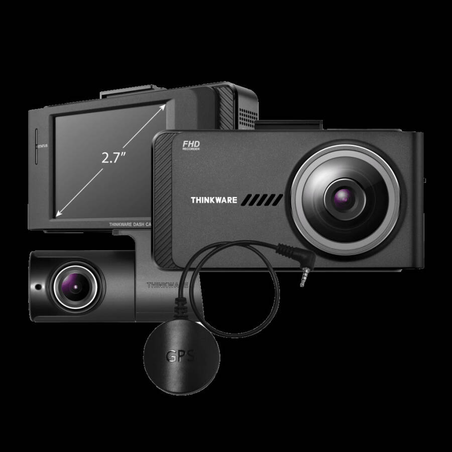 THINKWARE X700 Dual Dash Cam Front and Rear Camera for Cars, 1080P FHD, Dashboard Camera Recorder with G-Sensor, Car Camera W/Sony Sensor, GPS, 16GB, Optional Parking Mode - 7