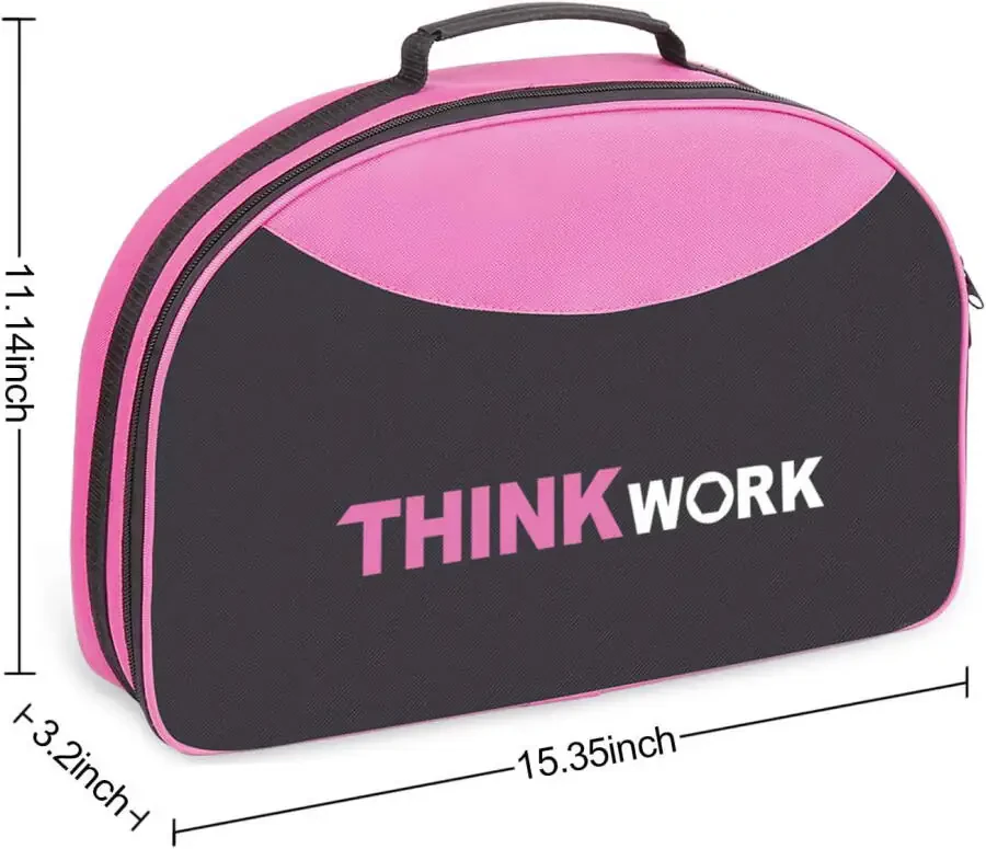 THINKWORK 122-Piece Pink Tool Kit with 3.6V Rotatable Electric Screwdriver-Ladies Home Work Kit - 8