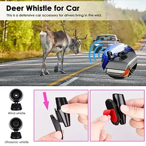 THINKWORK Teen Girls va Ayollar uchun avtomobil favqulodda to'plami, Pushti Favqulodda Yo'l bo'yicha Yordam To'plami 10FT Jumper, Birinchi Yordam To'plami, LED Chiroq, Kiyik Hushtaklari va Ideal Pushti Aksessuarlar Asbobi bilan - 5