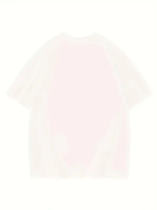 Thousand Baskılı Oversize Bisiklet Yaka T-shirt - Beyaz - 3