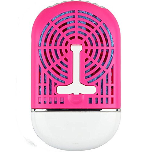 ThreeH Portable Mini Personal Fan Handheld USB Rechargeable Bladeless Air Conditioner Mute Electric Built-in Li-ion Battery Powered Desk Cooling Fan H-F015Pink - 2