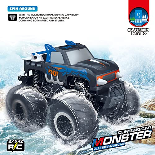 Threeking 1:16 Pick-up Toys RC Car Truck Toys Remote Control Cars Body Waterproofing Suitable for All Terrain 4WD Off-Road Car Gifts Presents for Boys/Girls Ages 6+ - 2