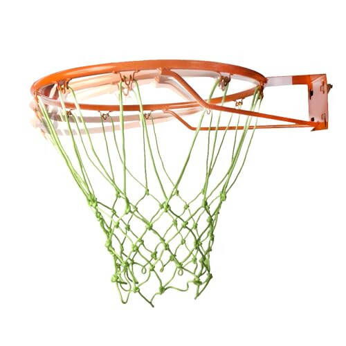 THUNDERBAY 18 inch Standard Simple Basketball Rim for Replacement or Garage Mount with All Weather Net - 5