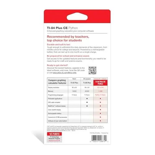 TI-84 Plus CE Graphing Calculator, Trinomial Teal - 6