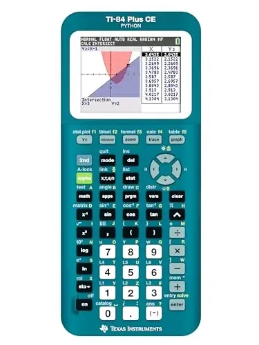 TI-84 Plus CE Graphing Calculator, Trinomial Teal - TEXAS INSTRUMENTS