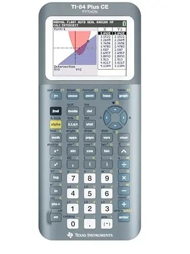 TI-84 Plus CE Graphing Calculator, Fractal Frost - 1