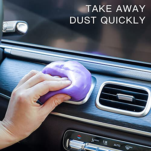 TICARVE 2Pack Cleaning Gel for Car Cleaning Putty Car Slime for Cleaning Car Detailing Putty Detail Tools Car Interior Cleaner Automotive Car Cleaning Kits Keyboard Cleaner Blue Purple (320g/11.2oz) - TICARVE (1)