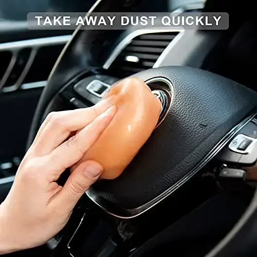 TICARVE 2Pack Car Cleaning Gel Car Putty Car Cleaning Putty Auto Tools for Car Interior Cleaner Cleaning Kits Automotive Car Cleaner Blue Orange (320g/11.2oz) - TICARVE (1)