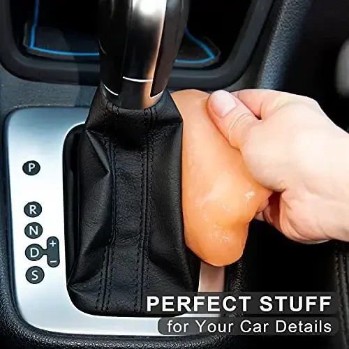 TICARVE 2Pack Car Cleaning Gel Car Putty Car Cleaning Putty Auto Tools for Car Interior Cleaner Cleaning Kits Automotive Car Cleaner Blue Orange (320g/11.2oz) - 3