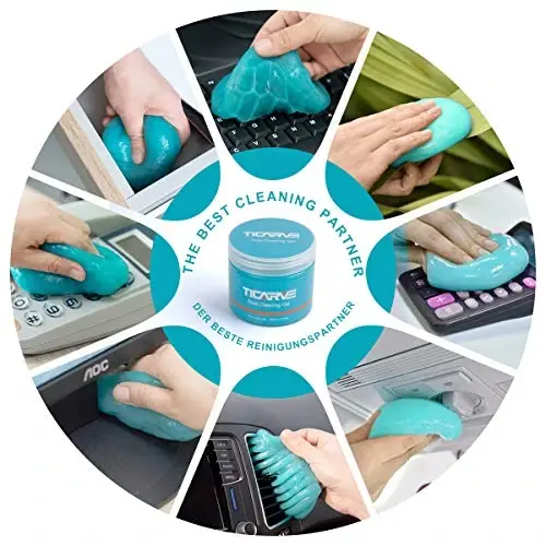 TICARVE Car Cleaning Gel Car Detail Tools Car Accessories Detailing Putty | Car Interior Cleaner Automotive Detailing Kit Keyboard Cleaner Office Laptop Slime Cleaner Dust Remover Gift For Men Women - 5