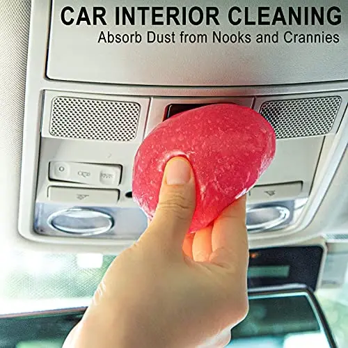 TICARVE Car Cleaning Gel Detailing Putty Car Putty Auto Detailing Tools Car Interior Cleaner Cleaning Slime Car Accessories Keyboard Cleaner Rose/NT WT: 5.6 oz (160 gr) - TICARVE (1)
