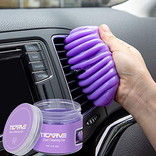 TICARVE Cleaning Gel for Car Detailing Car Vent Cleaner Cleaning Putty Gel Auto Car Interior Cleaner Dust Cleaning Mud for Cars and Keyboard Cleaner Cleaning Slime Purple - 1