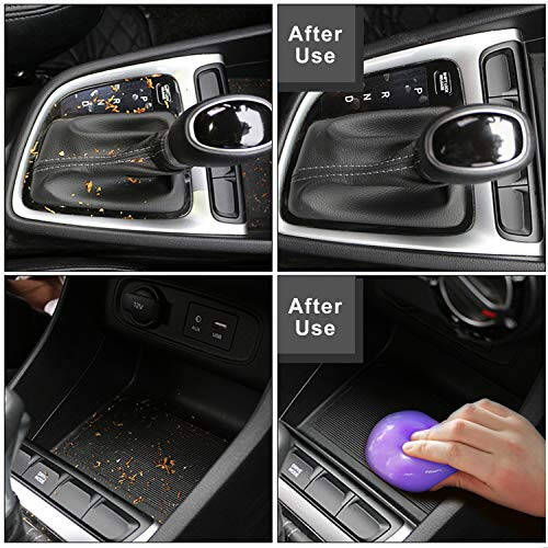 TICARVE Cleaning Gel for Car Detailing Car Vent Cleaner Cleaning Putty Gel Auto Car Interior Cleaner Dust Cleaning Mud for Cars and Keyboard Cleaner Cleaning Slime Purple - 5