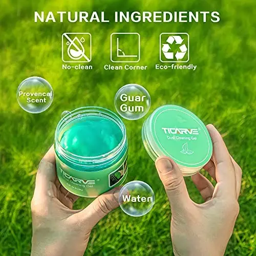 TICARVE Cleaning Gel for Car Detailing Kit Car Accessories Auto Detail Gel | Automotive Dust Air Vent Interior Detail Putty Cleaner For Laptop Car Slime Cleaner Dust Remover Gift For Men Women 5.6oz - 4