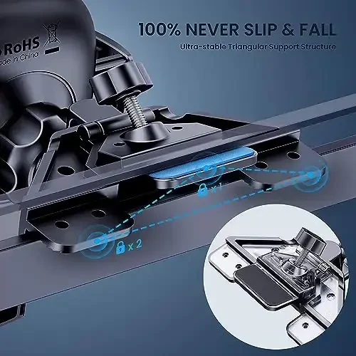 TICILFO Phone Mount for Car Phone Holder Mount Upgraded Metal CD Slot Phone Holder Car Cell Phone Holder Thick Cases Friendly iPhone Holder for Car Mount for CD Player Fit for All iPhone Smartphone - 3