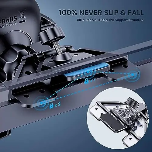 TICILFO Phone Mount for Car Phone Holder Mount Upgraded Metal CD Slot Phone Holder Car Cell Phone Holder Thick Cases Friendly iPhone Holder for Car Mount for CD Player Fit for All iPhone Smartphone - 3