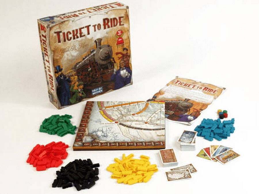 Ticket to Ride strategiya stol o'yini, 8 yosh va undan katta bolalar uchun, Asmodee'dan. - 3