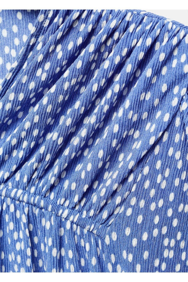 Tie-detailed patterned blouse - 6