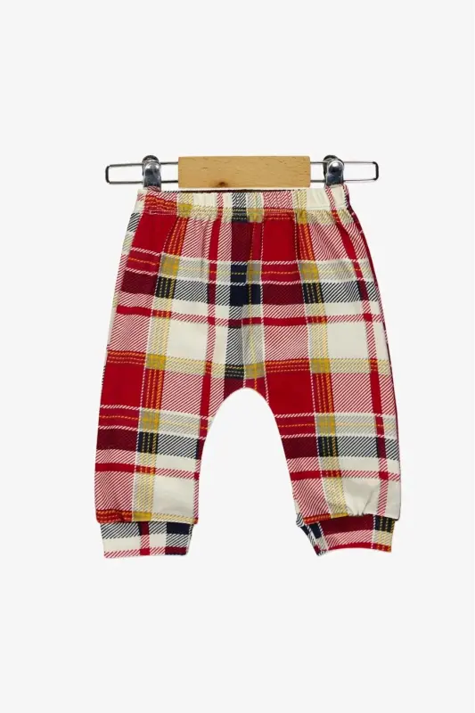 Tied Penguin Badi, Pants, Hat Knitted Set MNK0587 RED-RED - 2