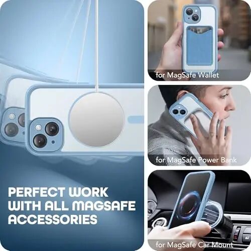 TIESZEN iPhone 15 Plus Kılıf, MagSafe ile Uyumlu, Dahili Gizlilik Ekran Koruyucu ve Kamera Koruması, Casusluk Karşıtı Tam Gövde Toz Geçirmez Darbeye Dayanıklı Sert Telefon Kılıfı 6.7