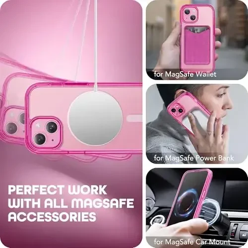 TIESZEN iPhone 15 Plus uchun g'ilof, MagSafe bilan mos, o'rnatilgan shaxsiy ekran himoyachisi va kamera himoyasi, Anti Spy to'liq korpus chang o'tkazmaydigan zarbaga chidamli qattiq telefon g'ilofi 6,7