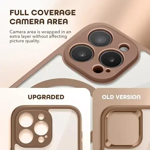 TIESZEN iPhone 15 Pro Max uchun g'ilof, MagSafe bilan mos, o'rnatilgan maxfiylik ekran himoyachisi va kamera himoyasi, josuslikka qarshi chang o'tkazmaydigan zarbga chidamli qattiq telefon g'ilofi 6,7