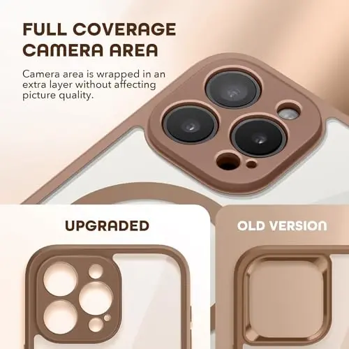 TIESZEN iPhone 15 Pro Max uchun g'ilof, MagSafe bilan mos, o'rnatilgan maxfiylik ekran himoyachisi va kamera himoyasi, josuslikka qarshi chang o'tkazmaydigan zarbga chidamli qattiq telefon g'ilofi 6,7