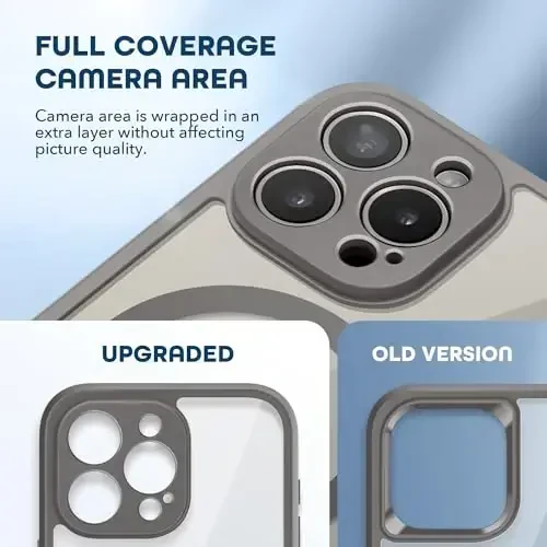 TIESZEN iPhone 15 Pro uchun g'ilof, MagSafe bilan mos, o'rnatilgan maxfiylik ekrani himoyachisi va kamera himoyasi, josuslikka qarshi to'liq korpusli chang o'tkazmaydigan zarbga chidamli qattiq telefon g'ilofi 6.1
