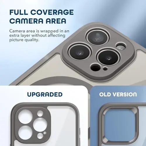 TIESZEN iPhone 15 Pro uchun g'ilof, MagSafe bilan mos, o'rnatilgan maxfiylik ekrani himoyachisi va kamera himoyasi, josuslikka qarshi to'liq korpusli chang o'tkazmaydigan zarbga chidamli qattiq telefon g'ilofi 6.1