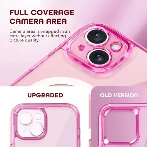 TIESZEN iPhone 15 uchun g'ilof, MagSafe bilan mos, o'rnatilgan maxfiylik ekrani himoyachisi va kamera himoyasi, Anti Spy to'liq korpusli chang o'tkazmaydigan zarbaga chidamli qattiq telefon g'ilofi 6.1
