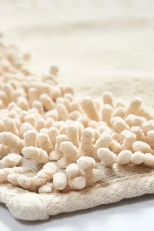 Tiffany 2-Piece Cotton Toilet Set, Mink Bathroom Mat Set - MINK - 3