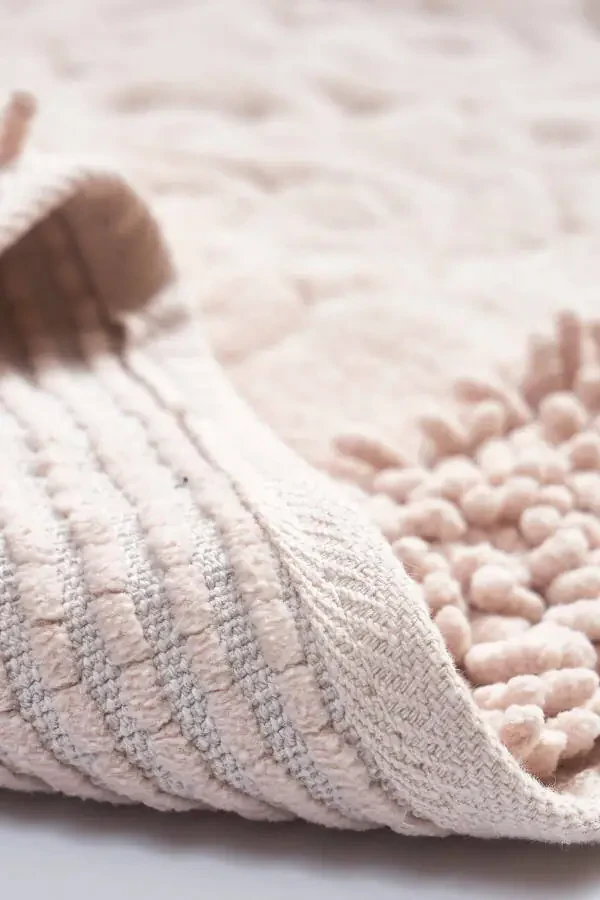 Tiffany 2-Piece Cotton Toilet Set, Powder Bathroom Rug Set - 3