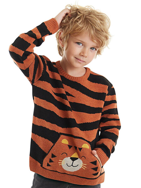 Tiger Boy Brown Sweater - 5