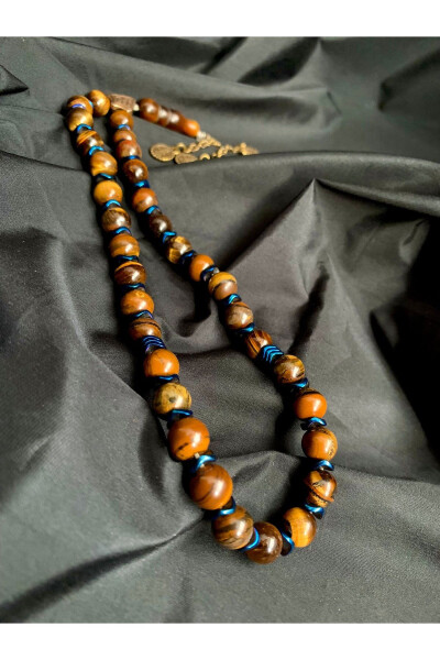 Tiger Eye Platinum Blue Gift Tasbih Hematite . Power Balance Success - 2