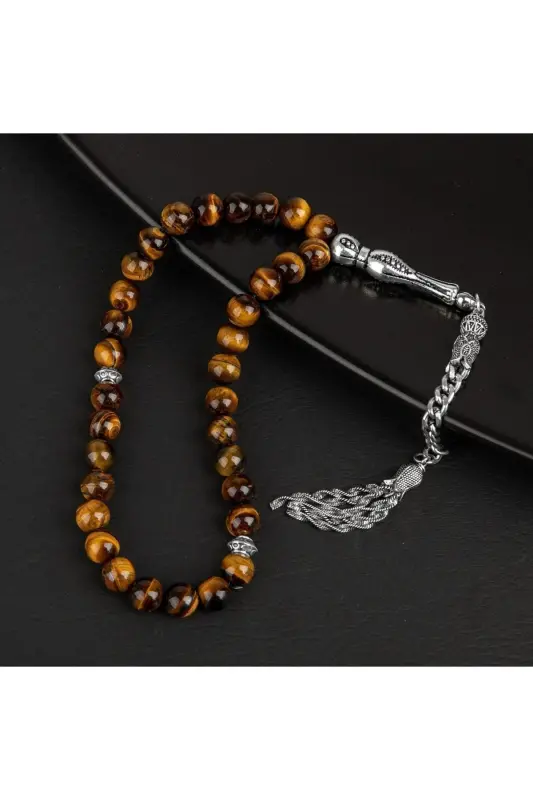 Tiger's Eye Tasbih 33 pcs - 8mm - 6