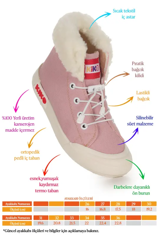 Tigge Daily Elastic Baby Girl Boots - Powder - 2