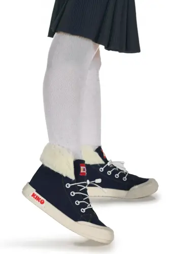 Tigge Günlük Lastikli Kız Bebek Bot Ayakkabı-Lacivert - 3