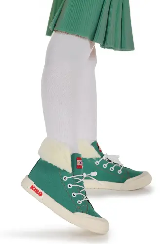 Tiggle Daily Elasticated Baby Girl Boot Shoes - Green - 3
