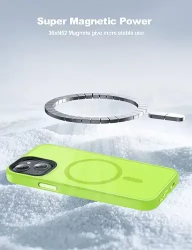 Tigowos для iPhone 15 чехол, совместимый с MagSafe, матовый противоударный чехол для iPhone 15 Cases 6.1