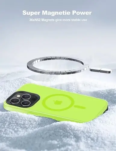 Tigowos для iPhone 15 Pro чехол, совместимый с MagSafe, матовый, противоударный чехол для iPhone 15 Pro Cases 6.1