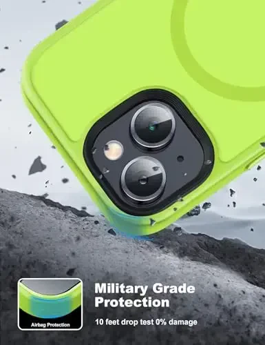 Tigowos for iPhone 15 case,Compatible with MagSafe, Matte Skin-Feeling Shockproof case for iPhone 15 Cases 6.1