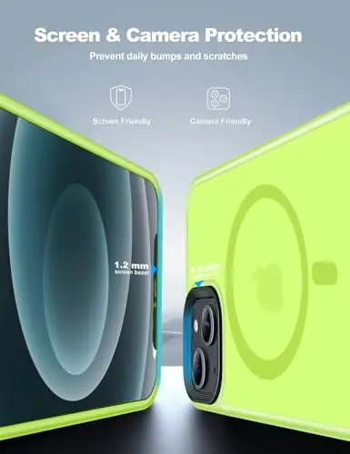 Tigowos for iPhone 15 case,Compatible with MagSafe, Matte Skin-Feeling Shockproof case for iPhone 15 Cases 6.1