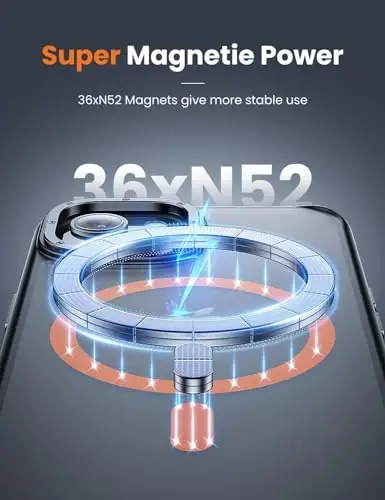 Tigowos for iPhone 15 Phone Case Fits MagSafe 10FT Drop Resistant Matte Skin Feeling Back Cover for iPhone 15 Case，Bumper Orange - 3