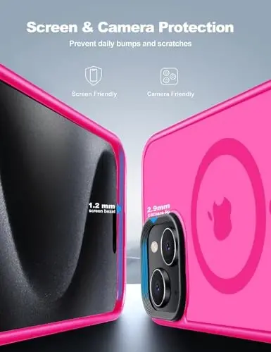 Tigowos for iPhone 15 Pro Magnetic Case Fits MagSafe Drop Resistant Shockproof Back Cover Fits iPhone 15 Pro Phone Cases 6.1