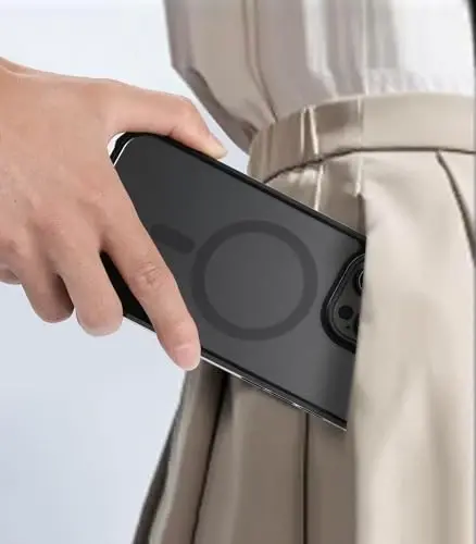 Tigowos for iPhone 15 Pro Max Bumper case Fits MagSafe 15FT Drop Resistant Skin Friendly Feeling Heavy Duty Shockproof Back Cover Fits iPhone 15 Pro Max Phone Cases 6.7