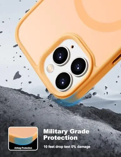 Tigowos for iPhone 15 pro max Magnetic case Fits MagSafe 10FT Drop Resistant Anti-Yellowing Heavy Duty Shockproof Back Cover Fits iPhone 15 pro max Phone Cases 6.7