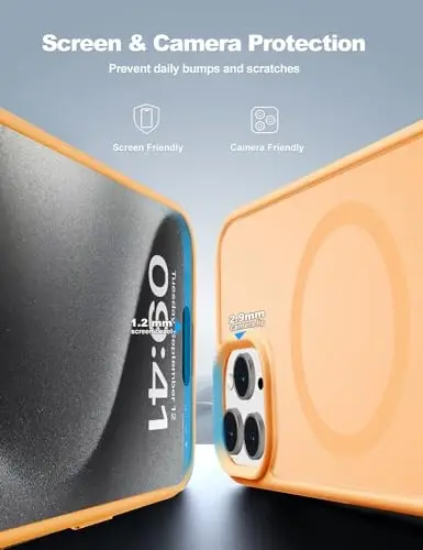 Tigowos for iPhone 15 pro max Magnetic case Fits MagSafe 10FT Drop Resistant Anti-Yellowing Heavy Duty Shockproof Back Cover Fits iPhone 15 pro max Phone Cases 6.7